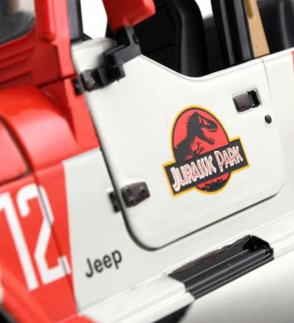 Bil - Jurassic World - 1992 Jeep Wrangler - 1:24>Jada Hot