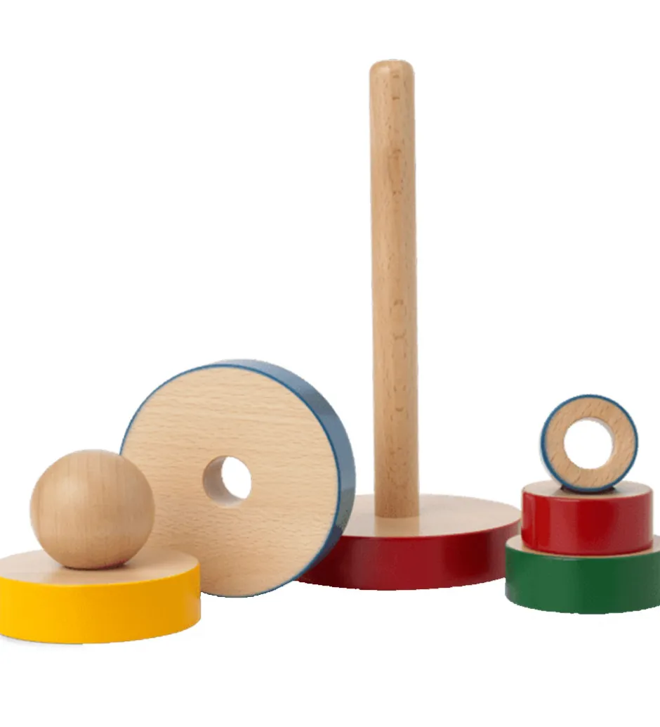 Stabletårn - Træ - 22 cm - Multifarvet>Kay Bojesen Best