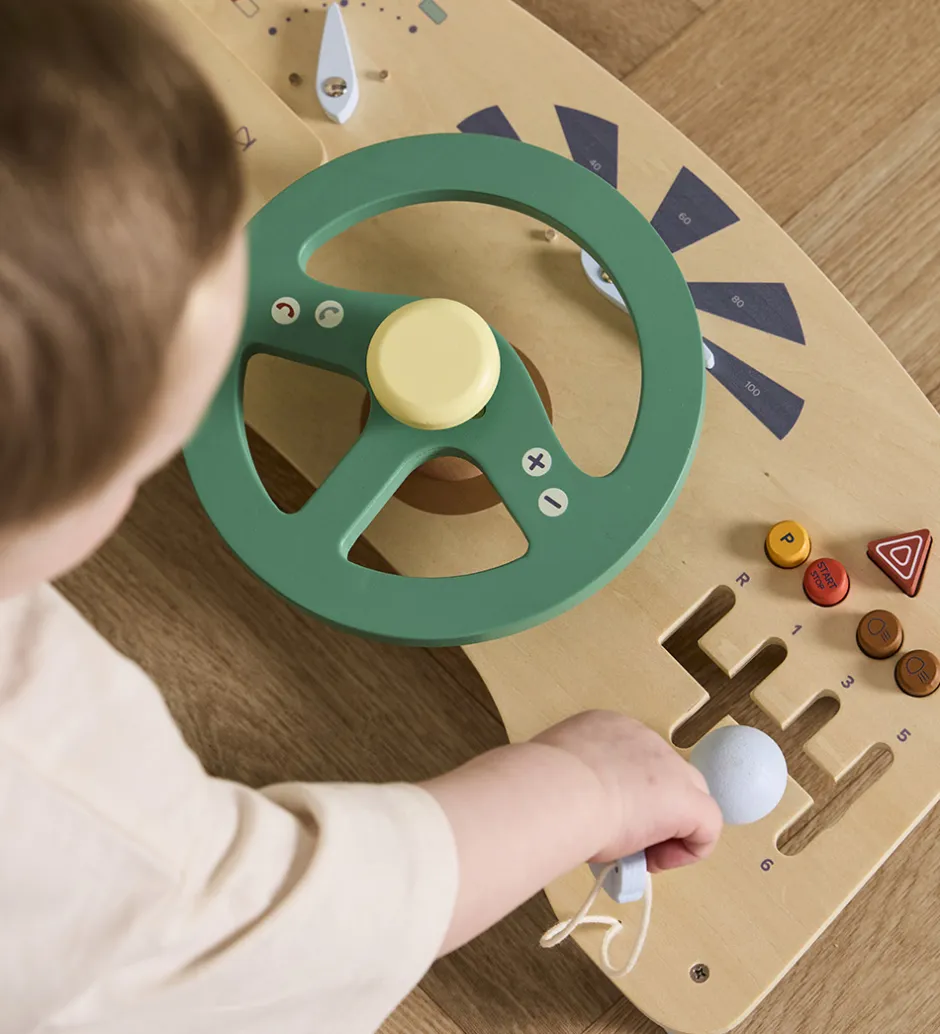 Aktivitetstavle - Træ - Bil>Kids Concept Clearance