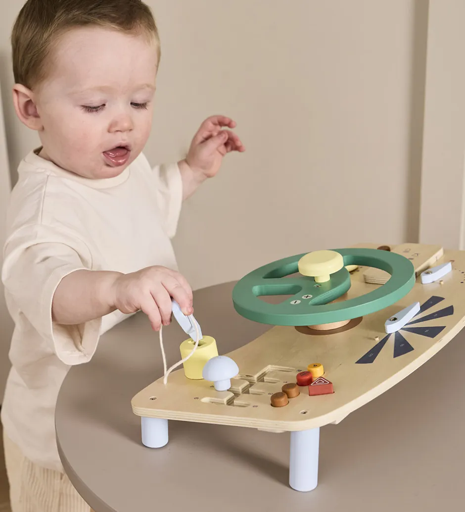 Aktivitetstavle - Træ - Bil>Kids Concept Clearance