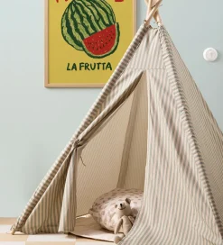 Legetelt - Tipi Stripe - Blå/Hvid>Kids Concept New