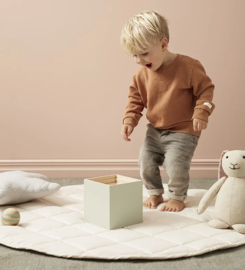 Legetæppe - 100 cm - Naturhvid>Kids Concept Online
