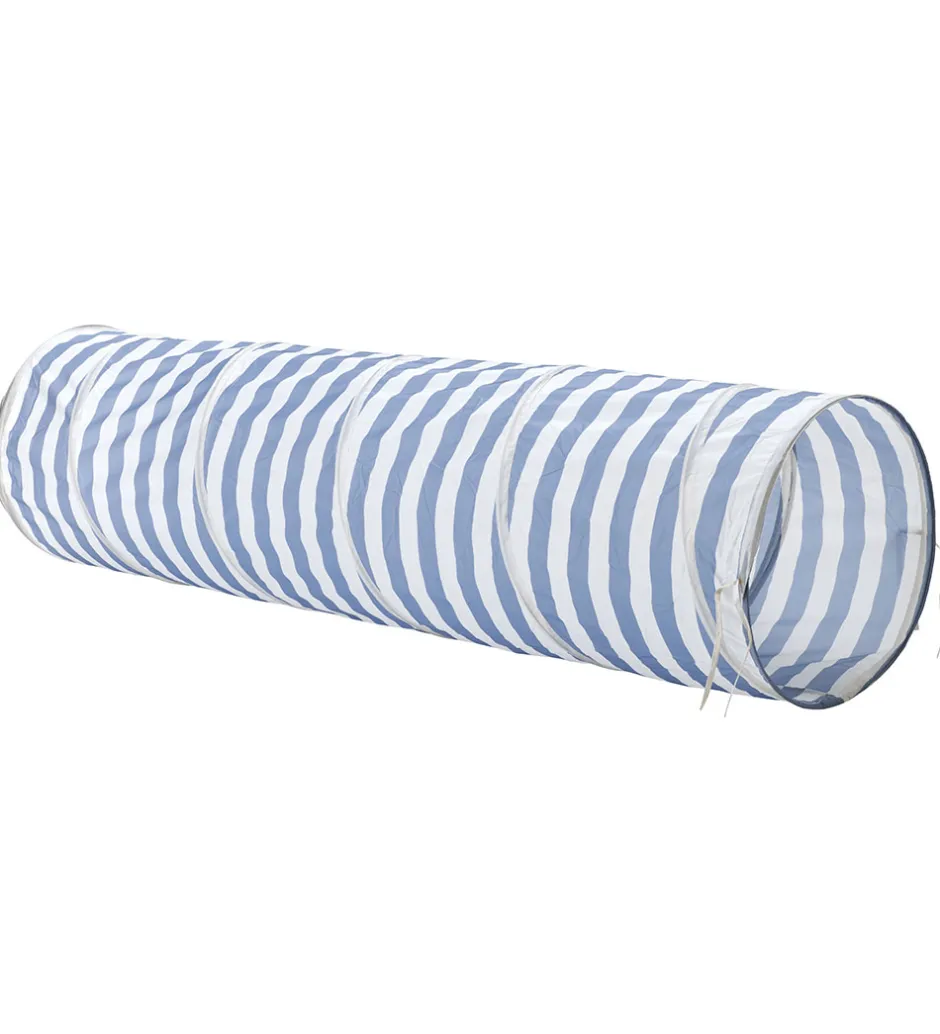 Legetunnel - 180 cm - Blå Striber>Kids Concept Discount