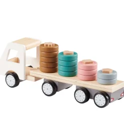 Stabellastbil - 38 cm - Aiden - Hvid/Natur>Kids Concept New