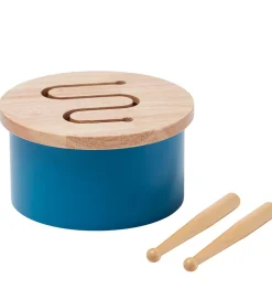 Trælegetøj - Tromme Mini - 16,5 x 9 cm - Blå>Kids Concept New