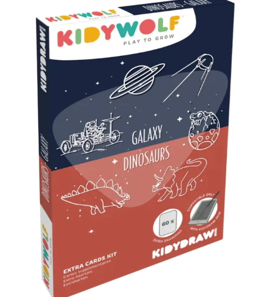 Refill Tegnemotiver - 60 motiver - Dinosaur/Galaxy>Kidywolf Online