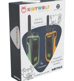 Walkie Talkie - 2 stk. - Kidytalk - Grøn/Orange>Kidywolf New