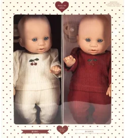 Dukker - Bobo og Bobbie - 2-pak - 33 cm - Multi>Konges Sløjd