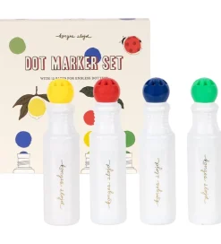 Tuscher m. Tegneark - Dot Marker - Multi>Konges Sløjd Discount
