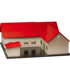 Bondegård - Træ - 60x60 cm - Natur/Rød>Krea Best