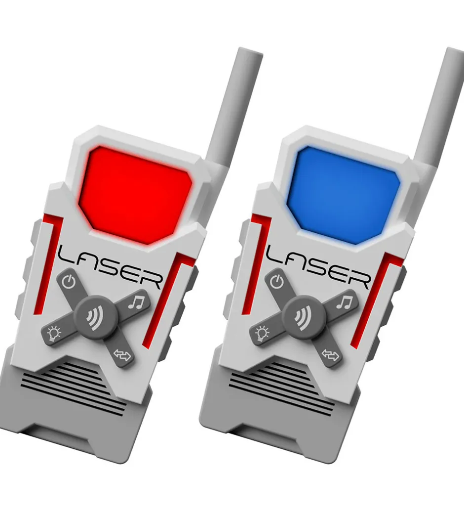- Walkie Talkies - Hvid/Grå>Laser X