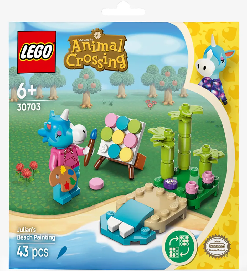 Animal Crossing - Strandmaleri med Julian 30703 - 43 Dele>LEGO® Clearance