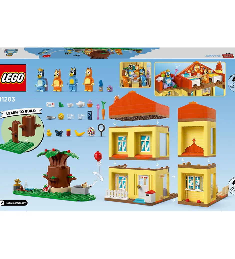 Bluey - Blueys Families Hus 11203 - 382 Dele>LEGO® Online