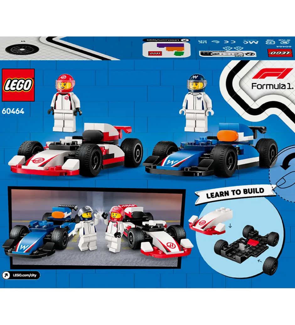 City - F1® Williams Racing og Haas F1®-... 60464 - 92 Dele>LEGO® New
