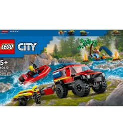 City - Firhjulstrukket Brandbil Med Re... 60412 - 301 Dele>LEGO®