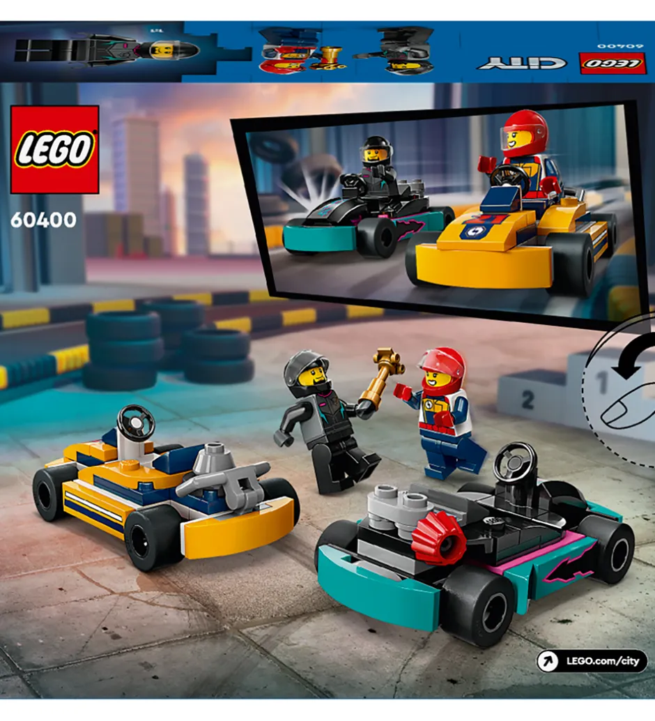 City - Gokarts Og Racerkørere 60400 - 99 Dele>LEGO® Hot