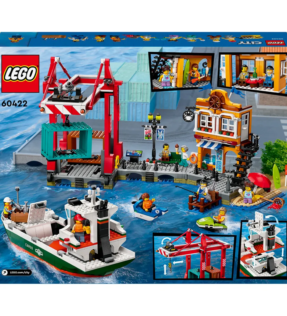 City - Havnefront med Fragtskib 60422 - 1226 Dele>LEGO® New