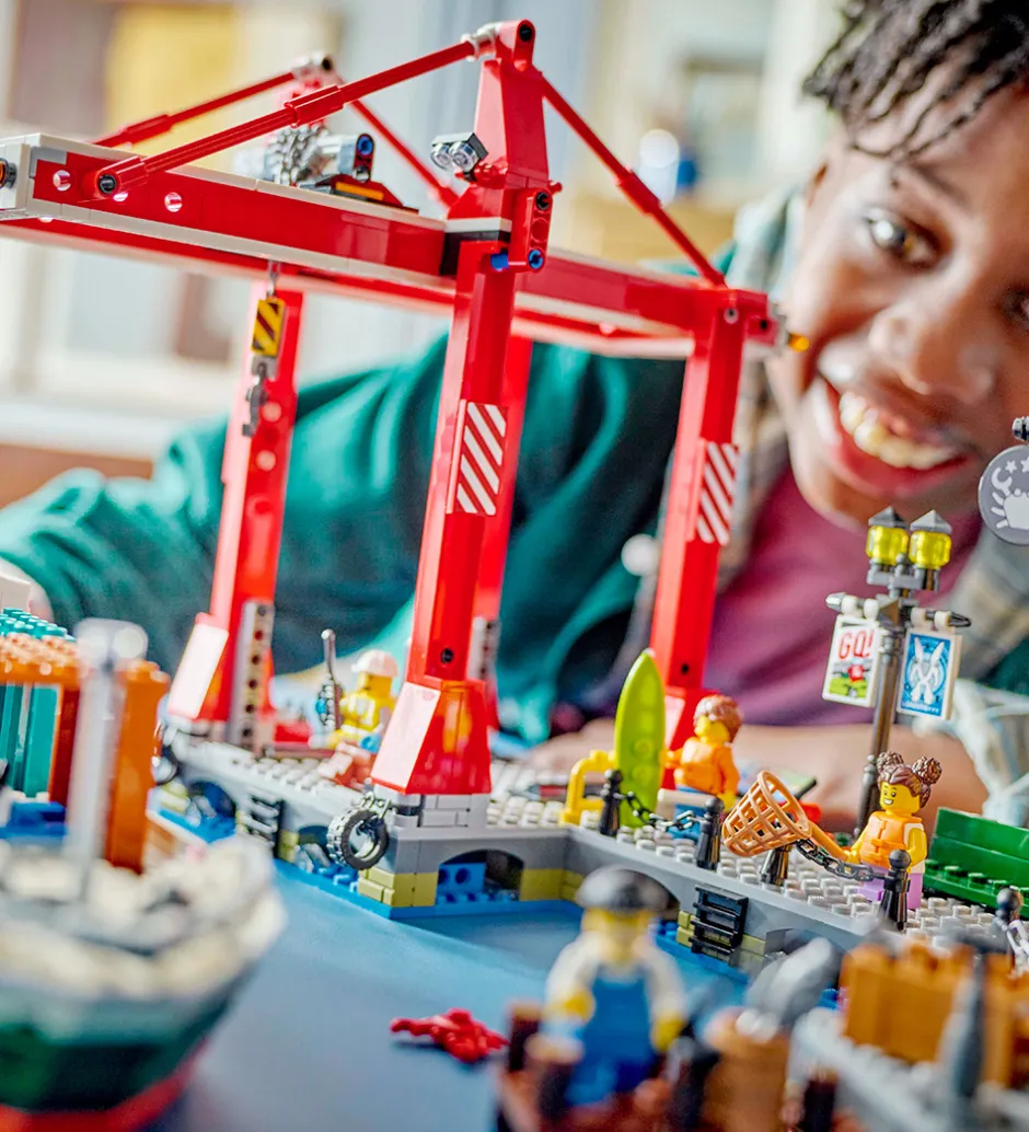 City - Havnefront med Fragtskib 60422 - 1226 Dele>LEGO® New