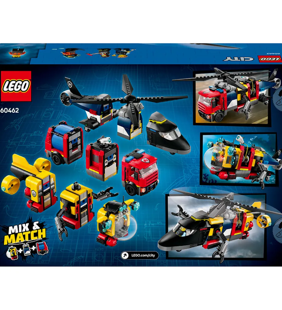 City - Remix - Helikopter, Brandbil Og... 60462 - 874 Dele>LEGO® Hot