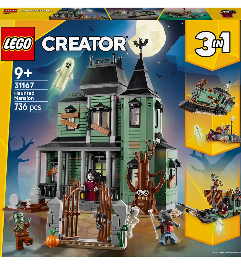 Creator - Hjemsøgt Palæ 31167 - 3-i-1 - 736 Dele>LEGO® New