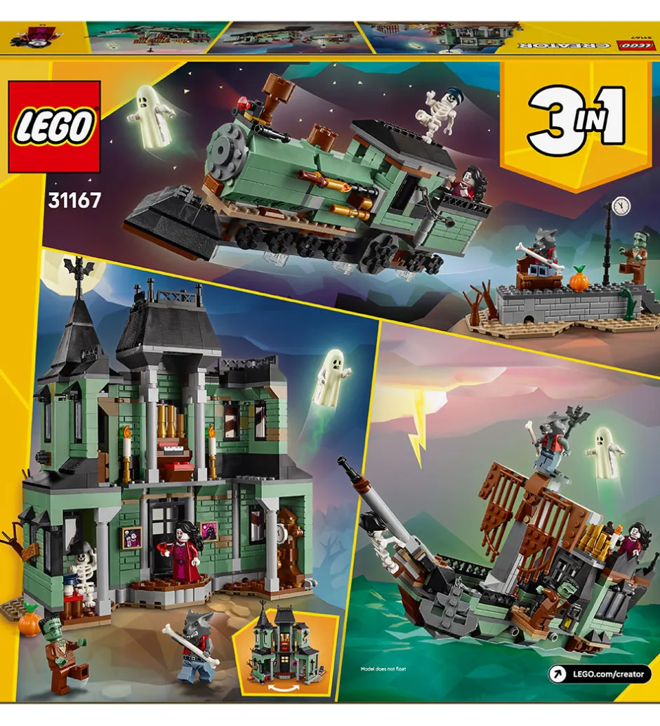 Creator - Hjemsøgt Palæ 31167 - 3-i-1 - 736 Dele>LEGO® New