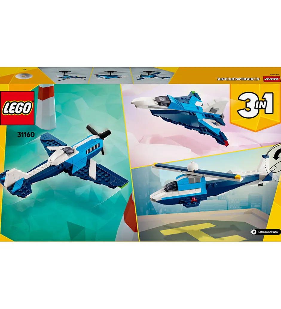 Creator - Luftfarttøjer: Racerfly 31160 - 3-i-1 - 178 Dele>LEGO®