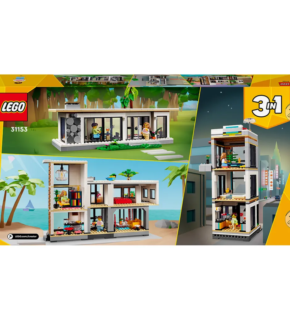 Creator - Moderne Hus 31153 - 3-i-1 - 939 Dele>LEGO® Sale