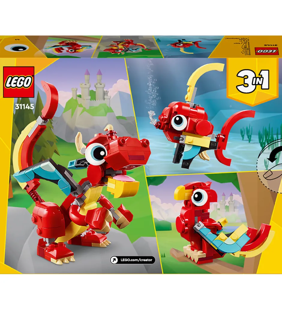 Creator - Rød Drage 31145 - 3-i-1 - 149 Dele>LEGO® Online