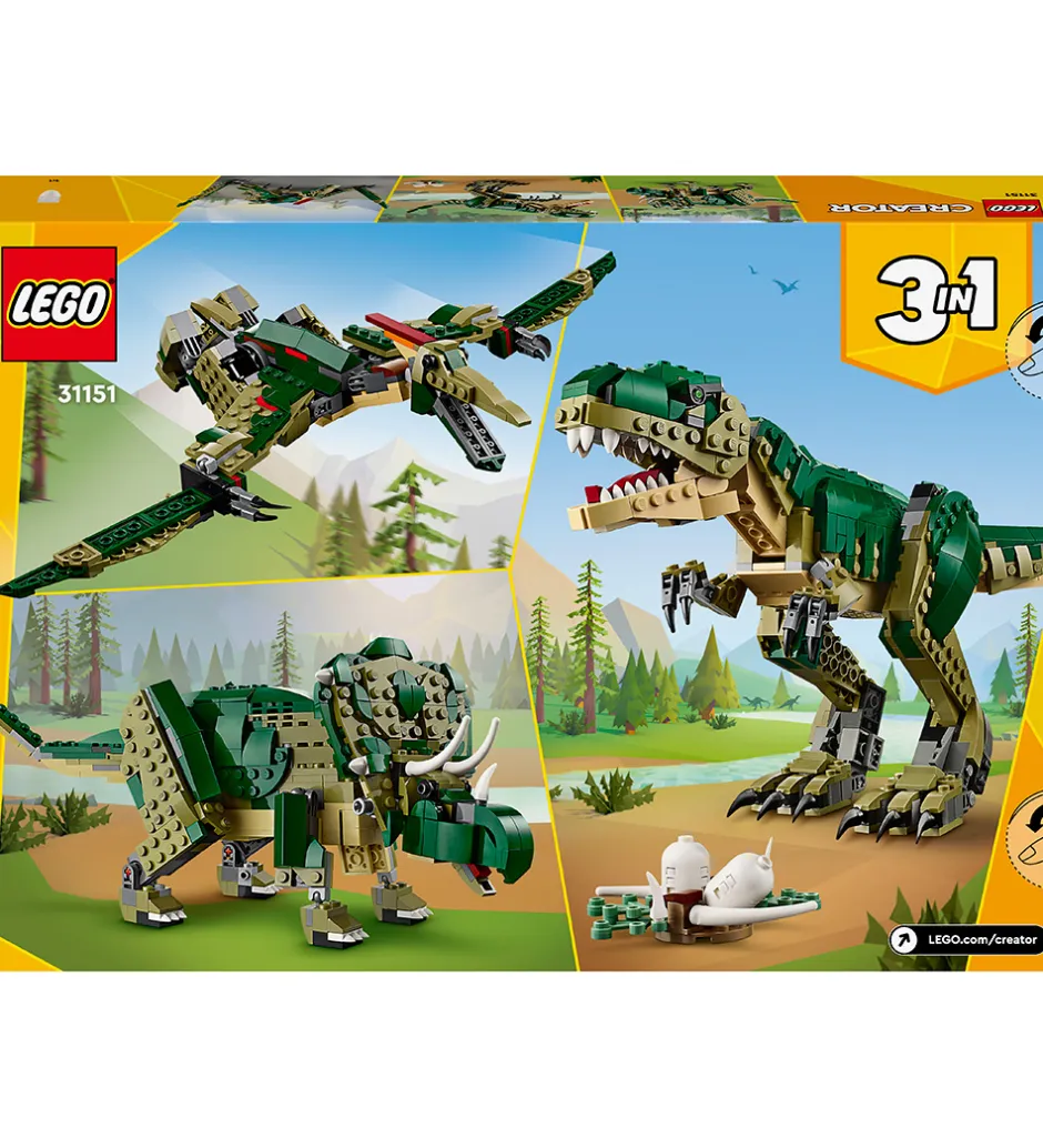 Creator - T. Rex 31151 - 3-i-1 - 626 Dele>LEGO® Sale