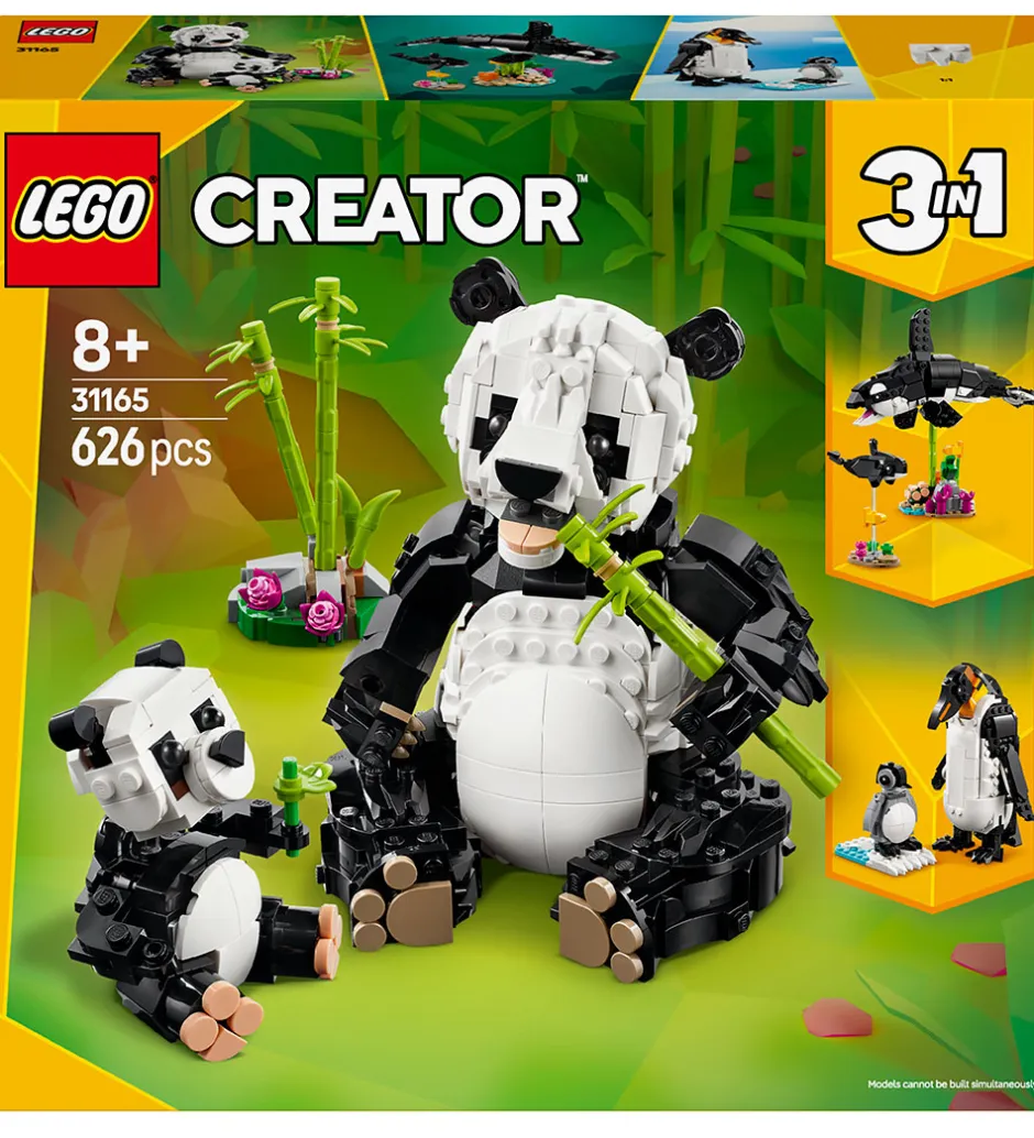 Creator - Vilde Dyr: Pandafamilie 31165 - 3-i-1 - 626 Dele>LEGO® Discount