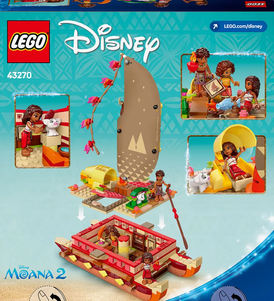 Disney - Vaiana 2 - Vaianas Eventyrkano 43270 - 529 Dele>LEGO® New