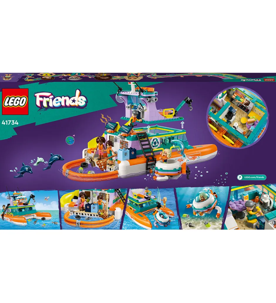 Friends - Redningsbåd 41734 - 717 Dele>LEGO® Hot