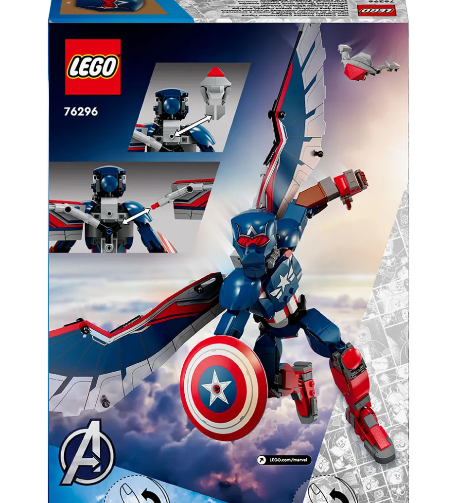 Marvel - Byg selv-figur af den nye Cap... 76296 - 359 Dele>LEGO®