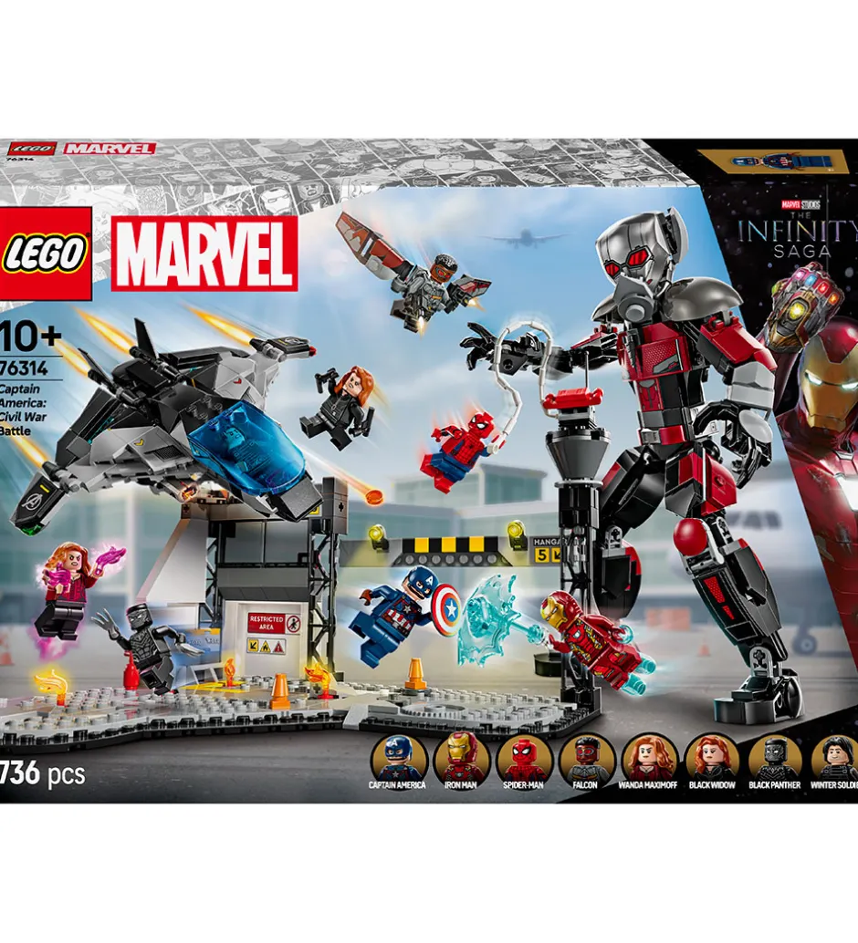 Marvel - Captain America Civil War-Act... 76314 - 736 Dele>LEGO® Discount