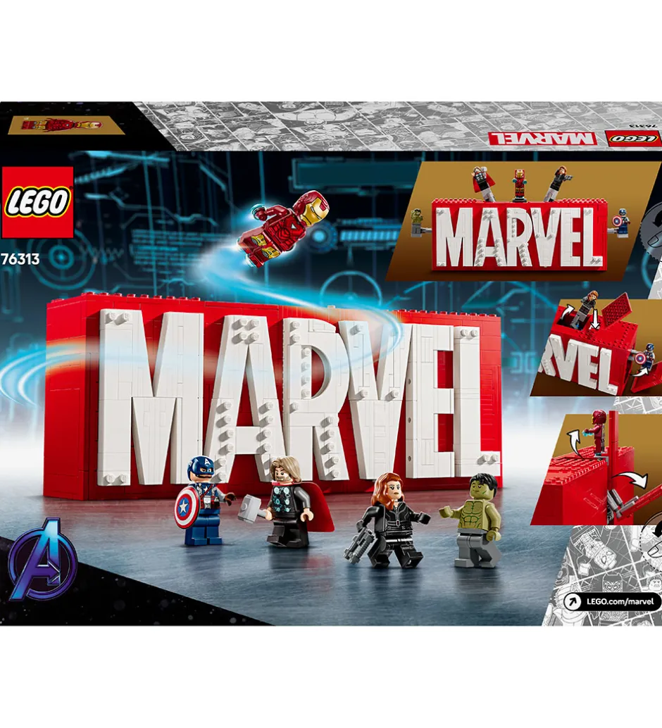 Marvel - MARVEL-logo Og Minifigurer 76313 - 931 Dele>LEGO® Clearance