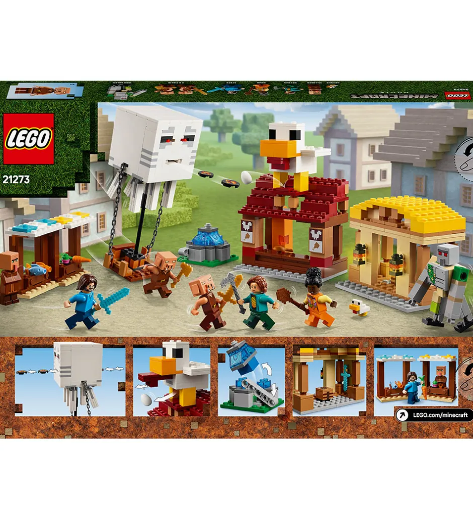 Minecraft - Angreb På Landsbyen 21273 - 555 Dele>LEGO® Discount