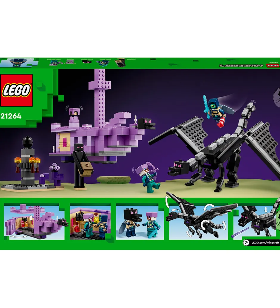Minecraft - Ender-dragen Og End-skibet 21264 - 657 Dele>LEGO® Discount
