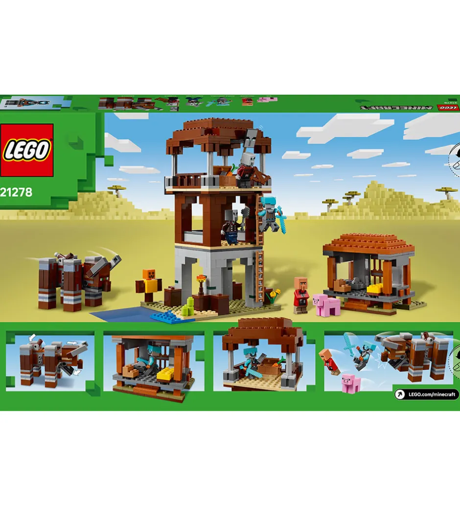 Minecraft - Røverforposten Og Ravager 21278 - 665 Dele>LEGO® Best