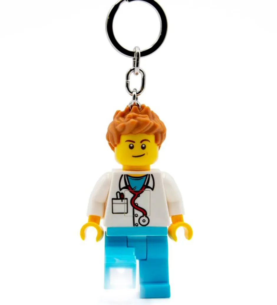 Nøglering m. Lommelygte - Male Doctor>LEGO® Best