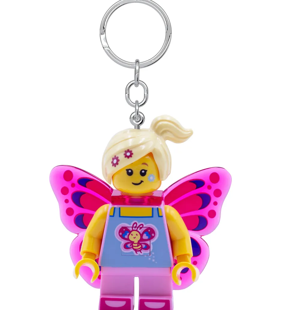 Nøglering m. Lommelygte - Butterfly Girl>LEGO® Best