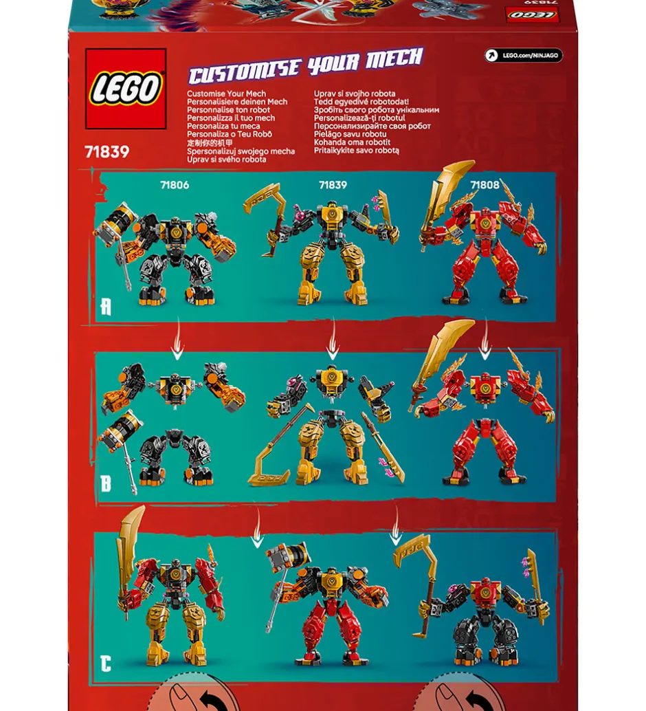 Ninjago - Arins Spinjitzu-kamprobot 71839 - 213 Dele>LEGO® Discount