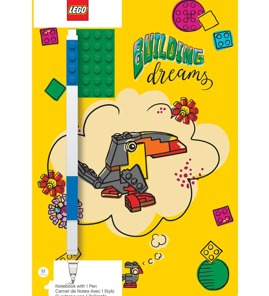 Notesbog m. Gel Pen - Building Dreams>LEGO® Hot