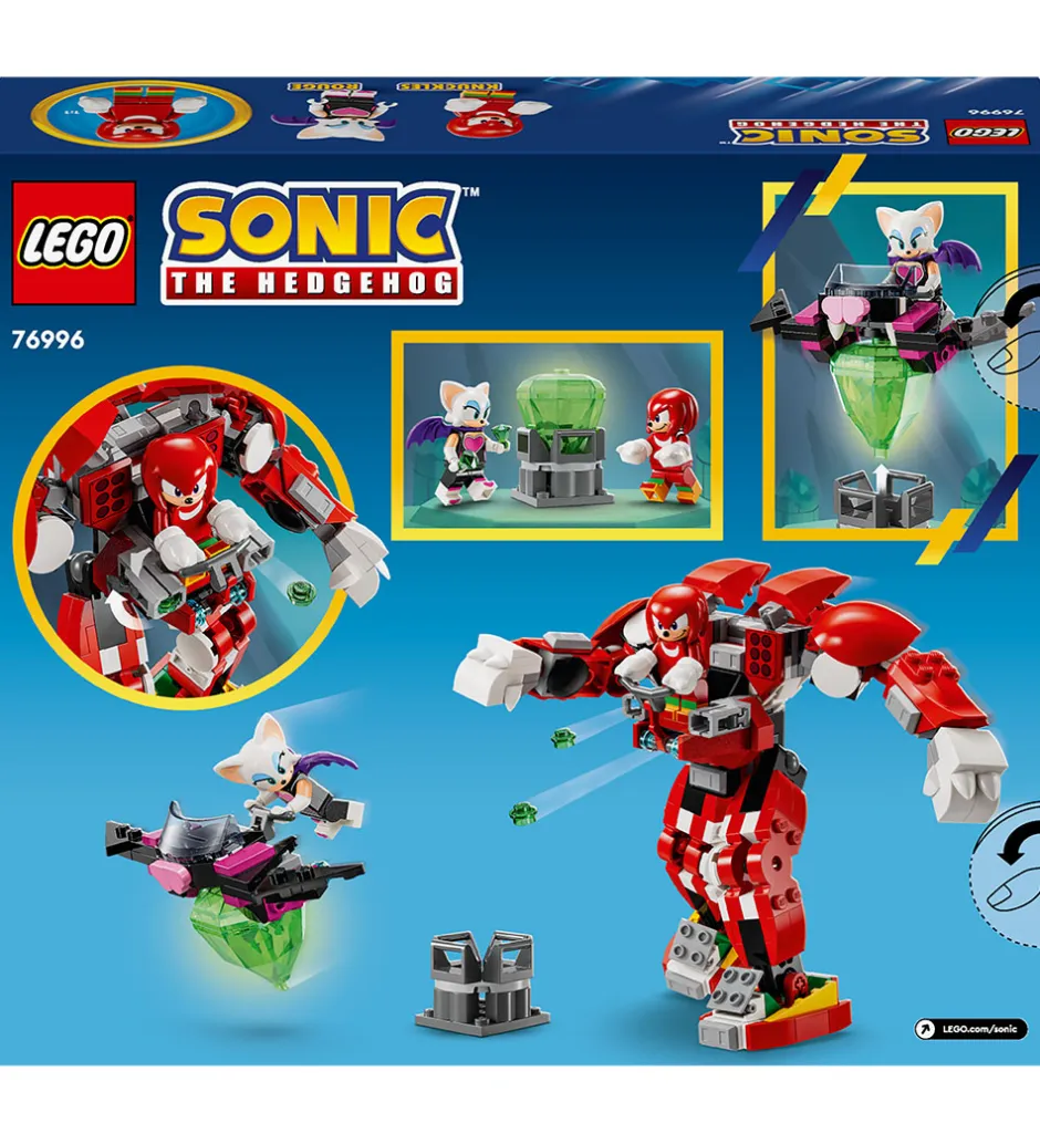 Sonic The Hedgehog - Knuckles' Vogterrobot 76996 - 276 Del>LEGO® New