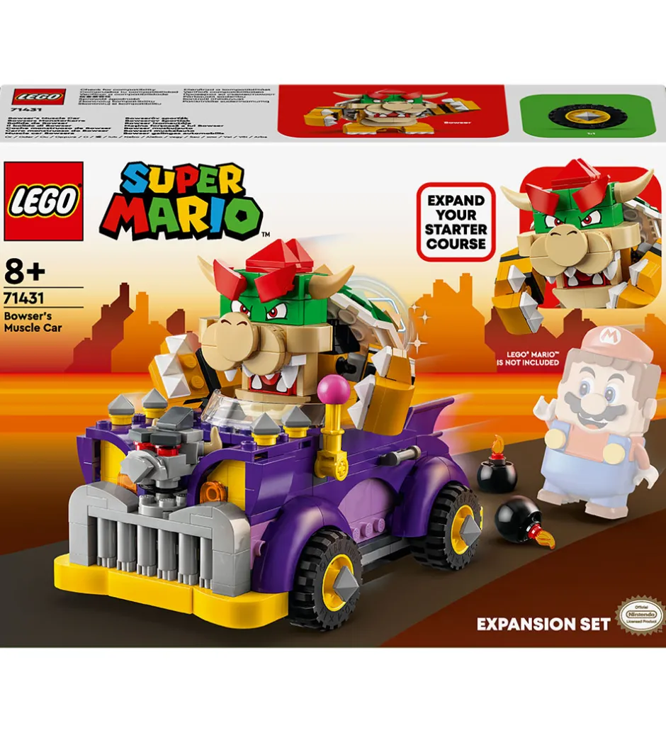 Super Mario - Bowsers Muskelbil - Udv. 71431 - 458 Dele>LEGO® Hot