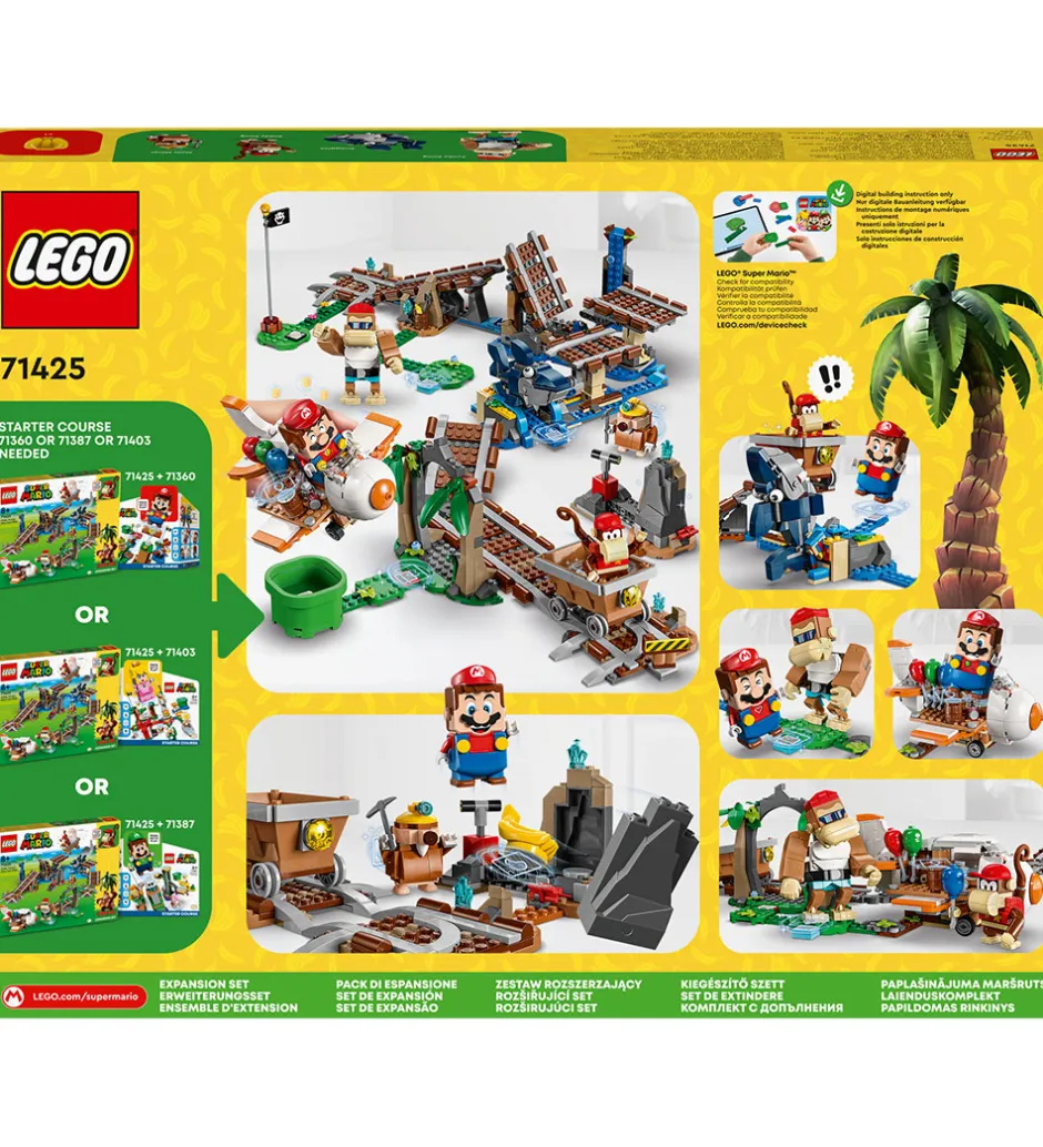 Super Mario - Diddy Kongs Mine... - Udv. 71425 - 1157 Dele>LEGO® Sale
