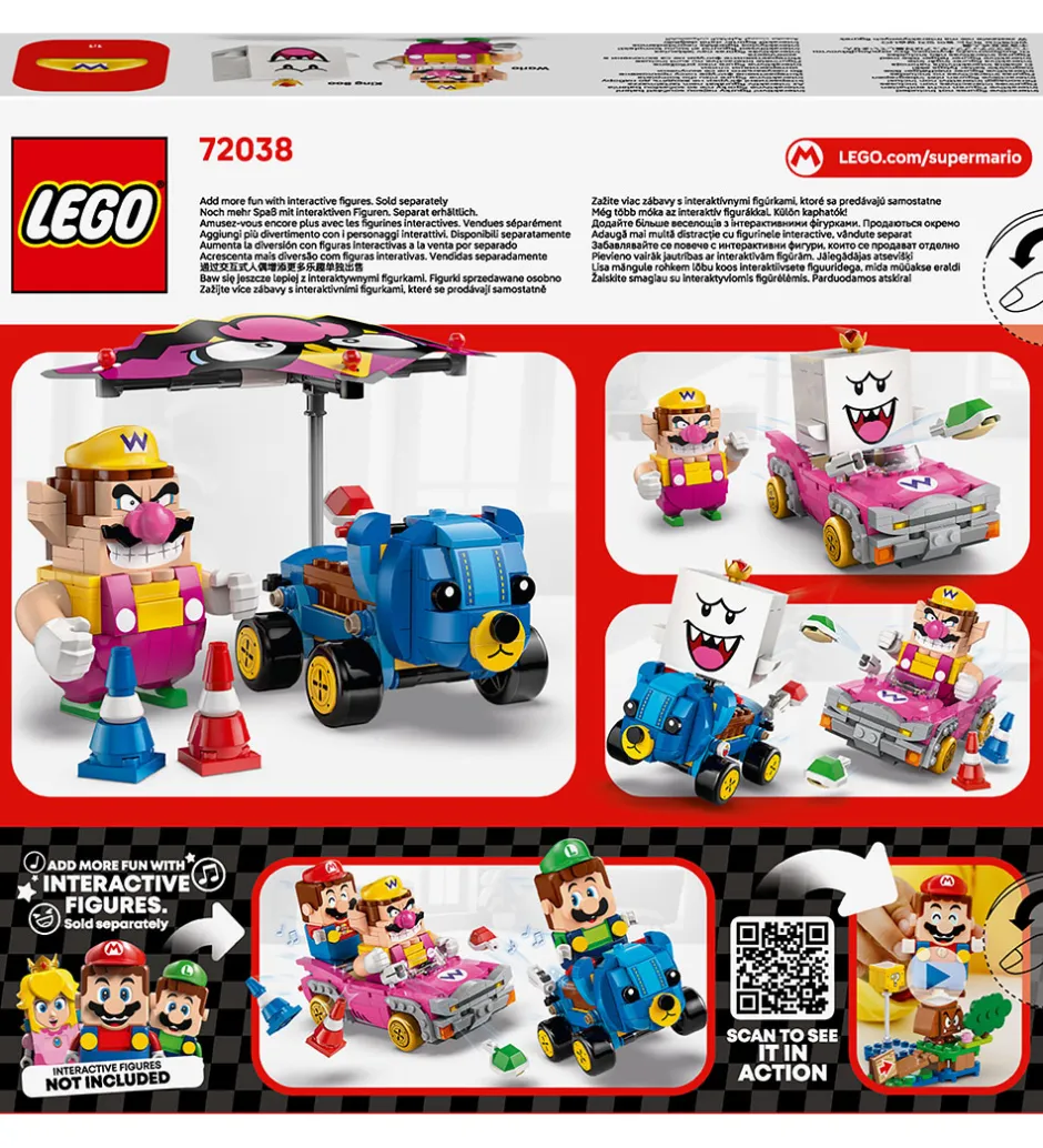 Super Mario - Mario Kart Wario Og King Boo 72038 - 512 Del>LEGO® New