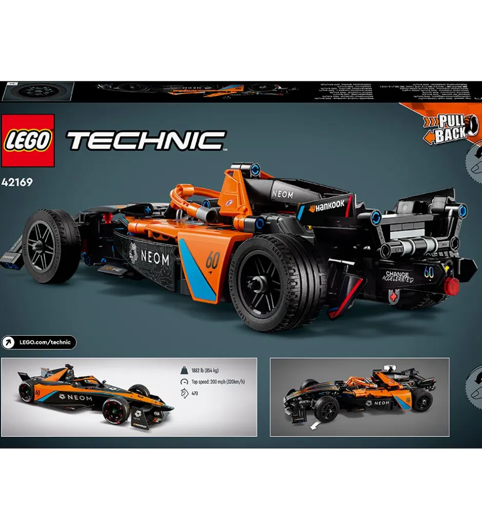 Technic - NEOM McLaren Formula E-Racerbil 42169 - 452 Dele>LEGO® Hot