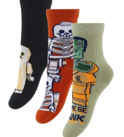 Strømper - 3-pak - LwAgan - Sort/Rød/Beige m. Hallowe>LEGO® Wear Sale
