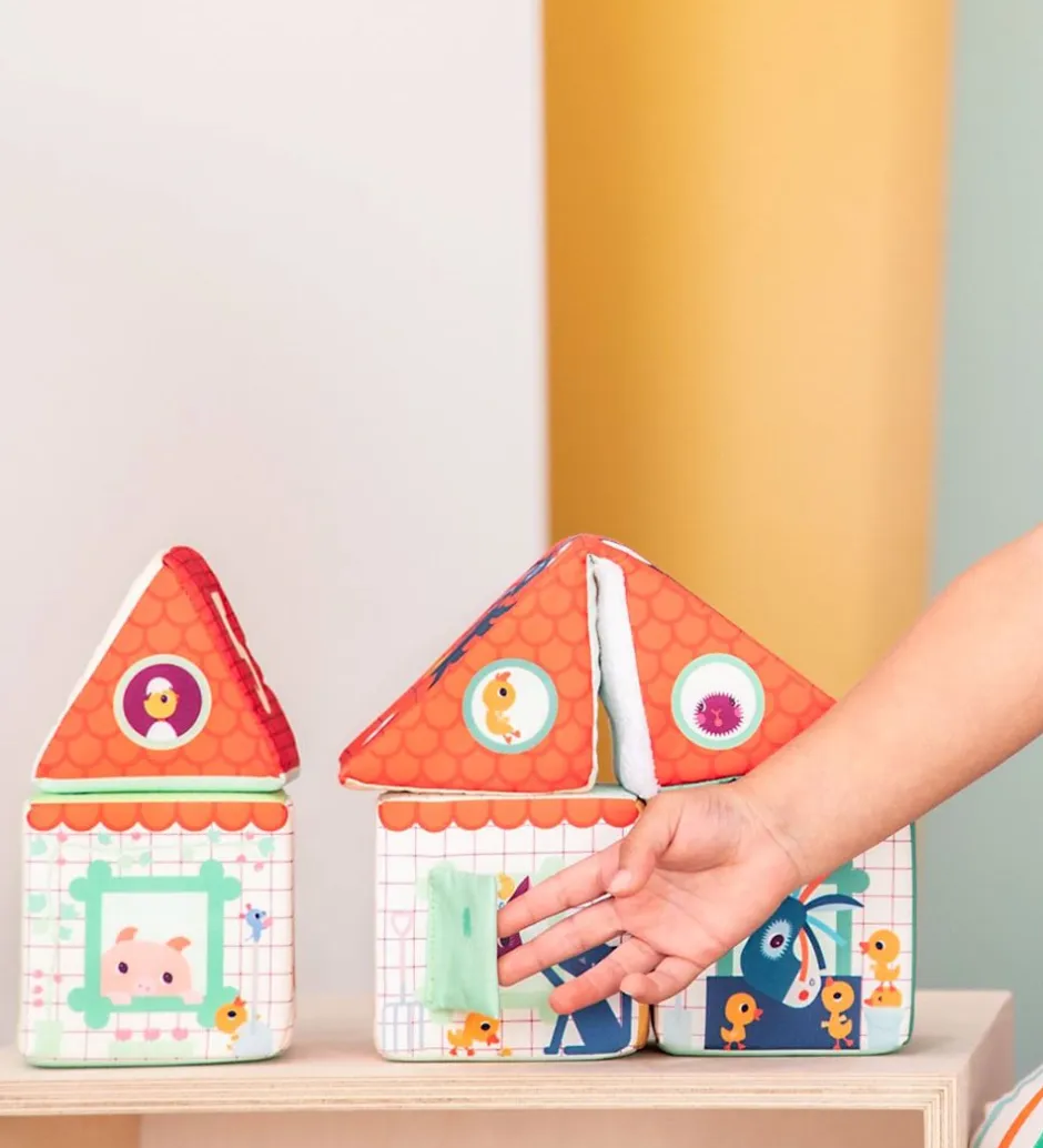 Stableklodser - Farm House Stacking Cubes>Lilliputiens New