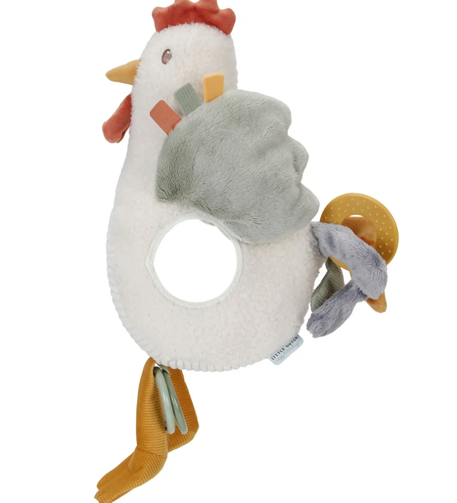 Aktivitetsbamse - Høne - 25 cm - Little Farm>Little Dutch New